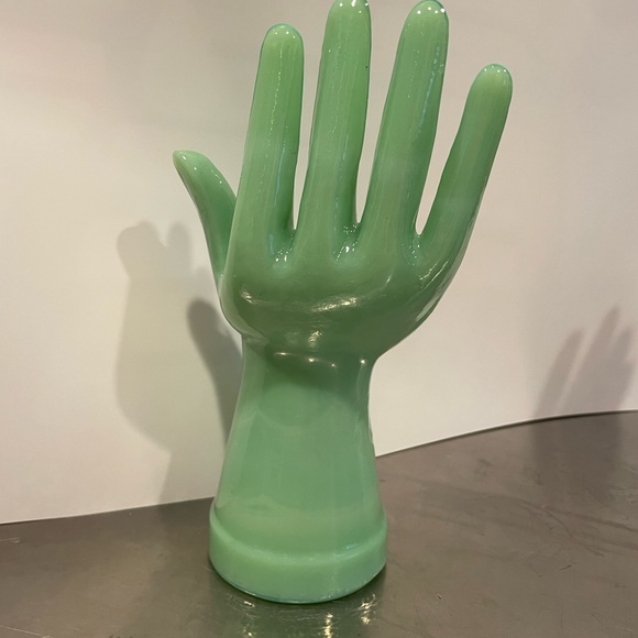 COPY - Jadeite Green Glass ring tree - Picture 9 of 10